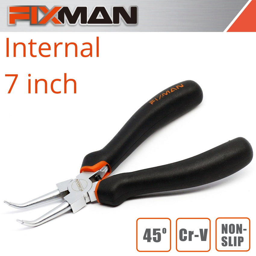 Fixman Internal Circlip Pliers 7'/175 Mm X 45 Deg