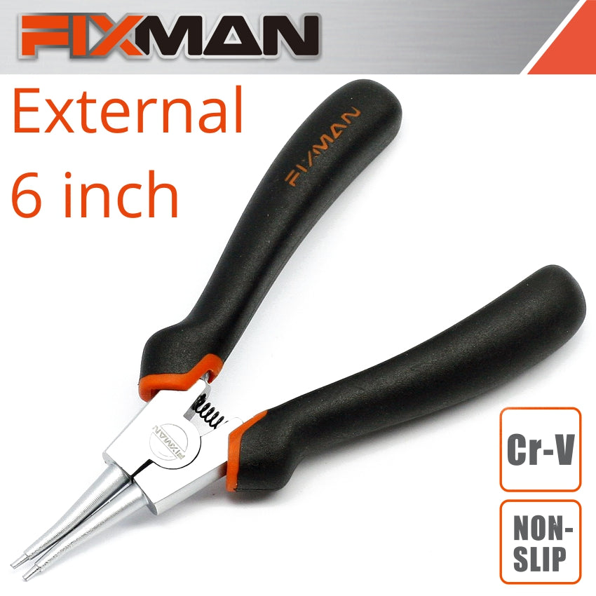 Fixman Straight External Circlip Pliers 6'/160 Mm