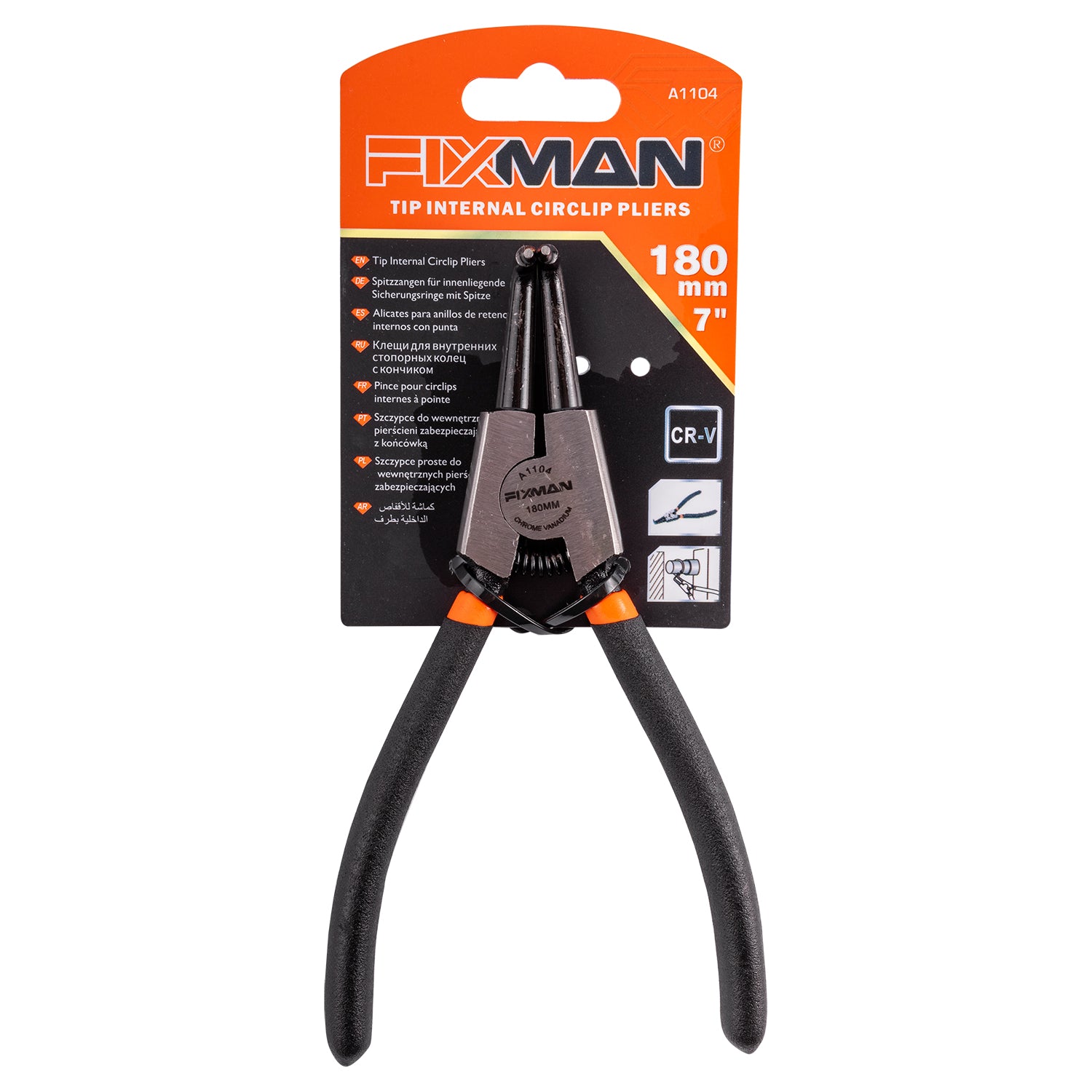 Fixman External Circlip Pliers 7'/175 Mm 90 Deg