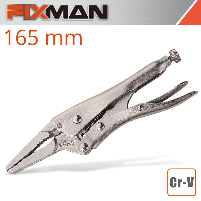 Fixman Long Nose Lock Grip Pliers 6'/165 Mm