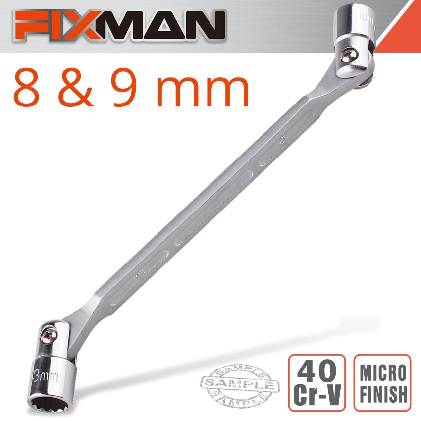 Fixman Hinged Socket Wrench 8 X9 Mm