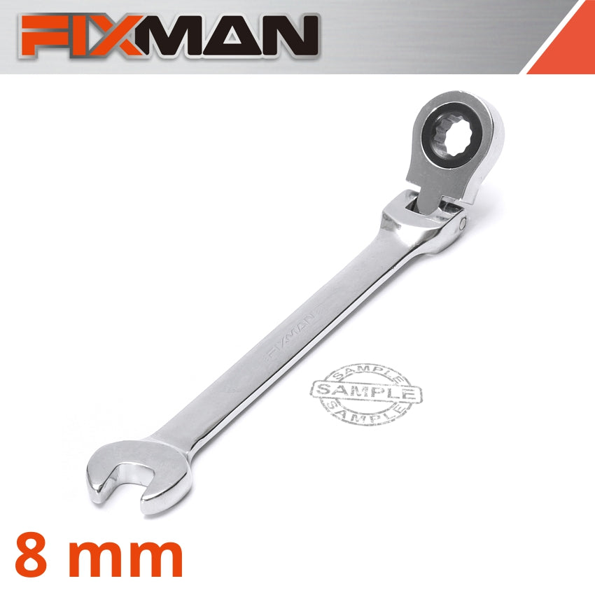 Fixman Flexible Ratchet Combination Wrench 8 Mm