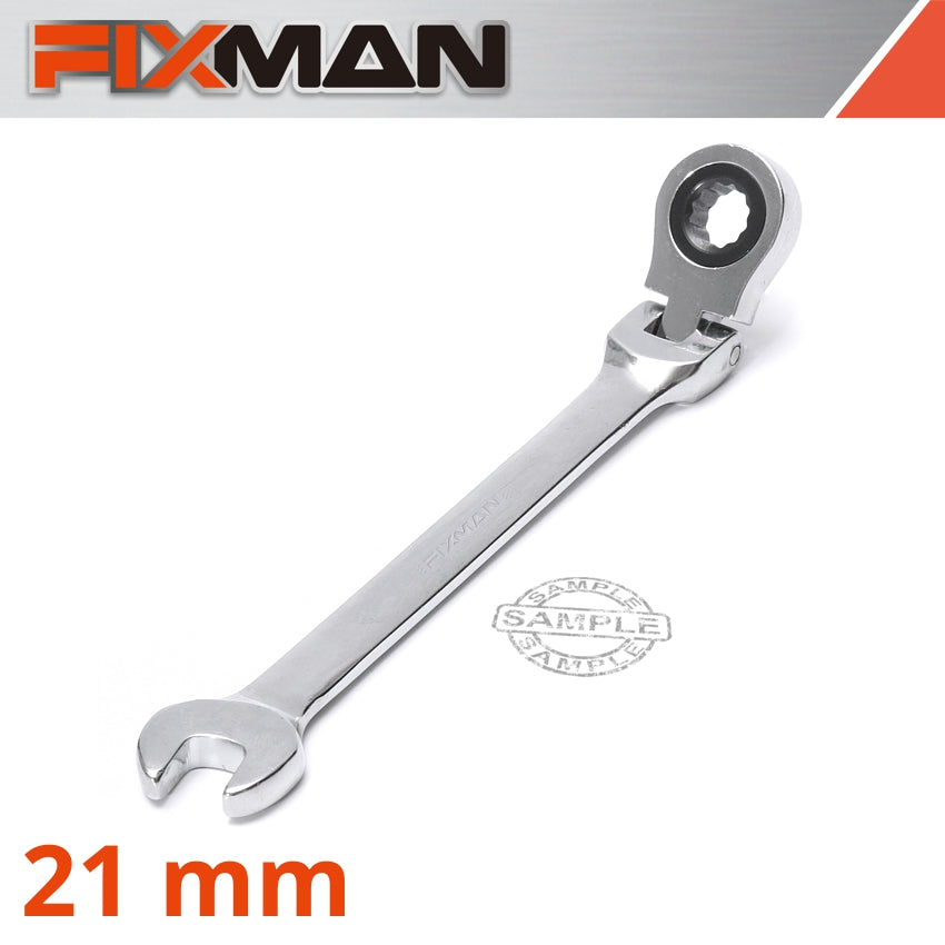 Fixman Flexible Ratchet Combination Wrench 21 Mm