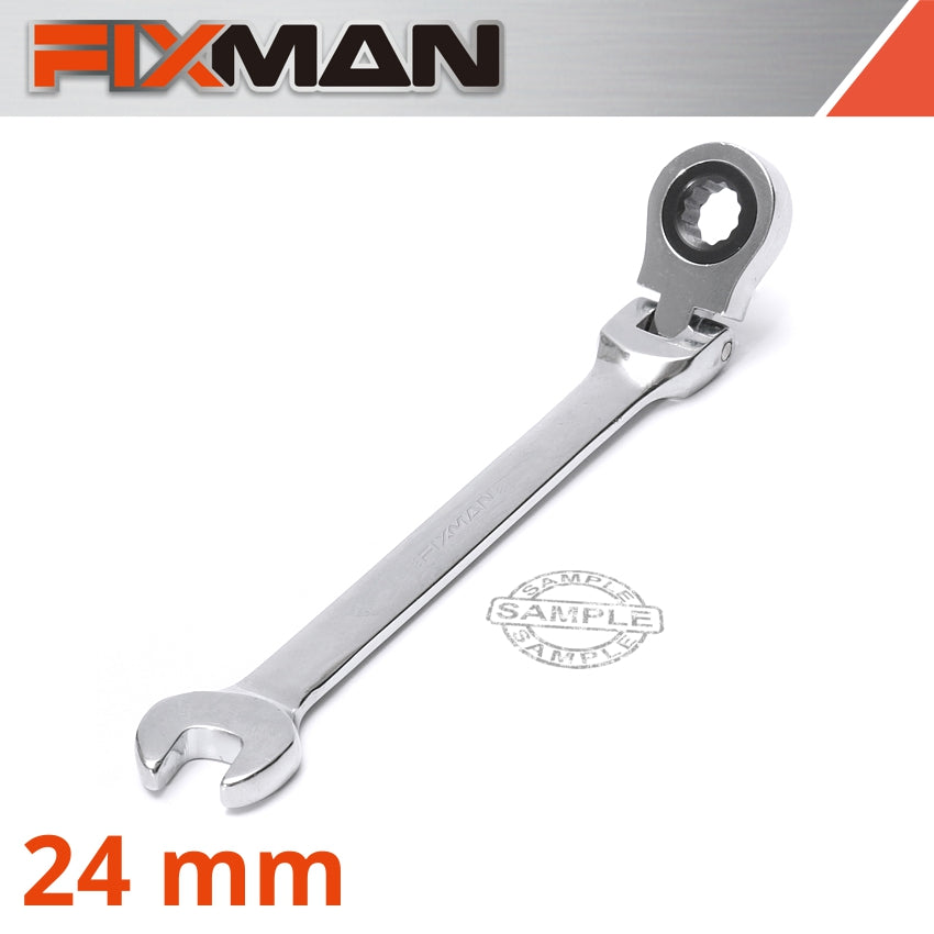 Fixman Flexible Ratchet Combination Wrench 24 Mm