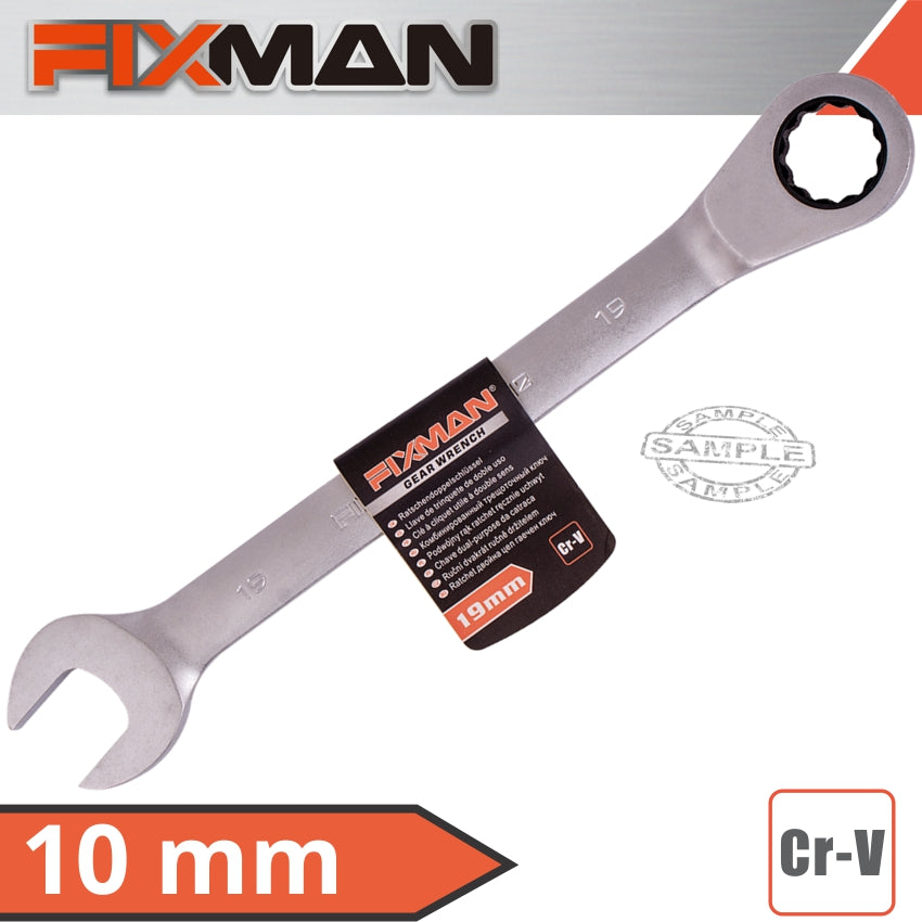 Fixman Combination Ratcheting Wrench 10 Mm