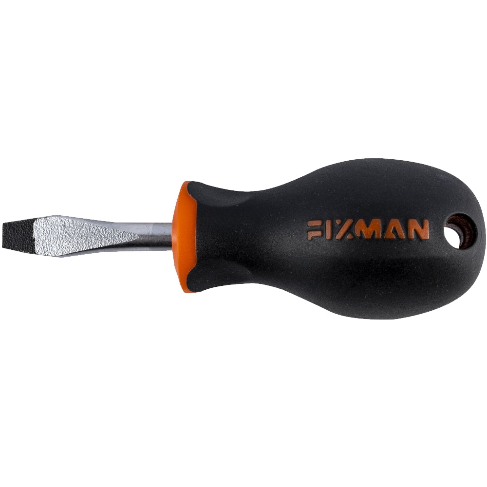 Fixman S/Driver Slotted 6.5 X1.2 X38 Mm Crv With Ergonomic Handle