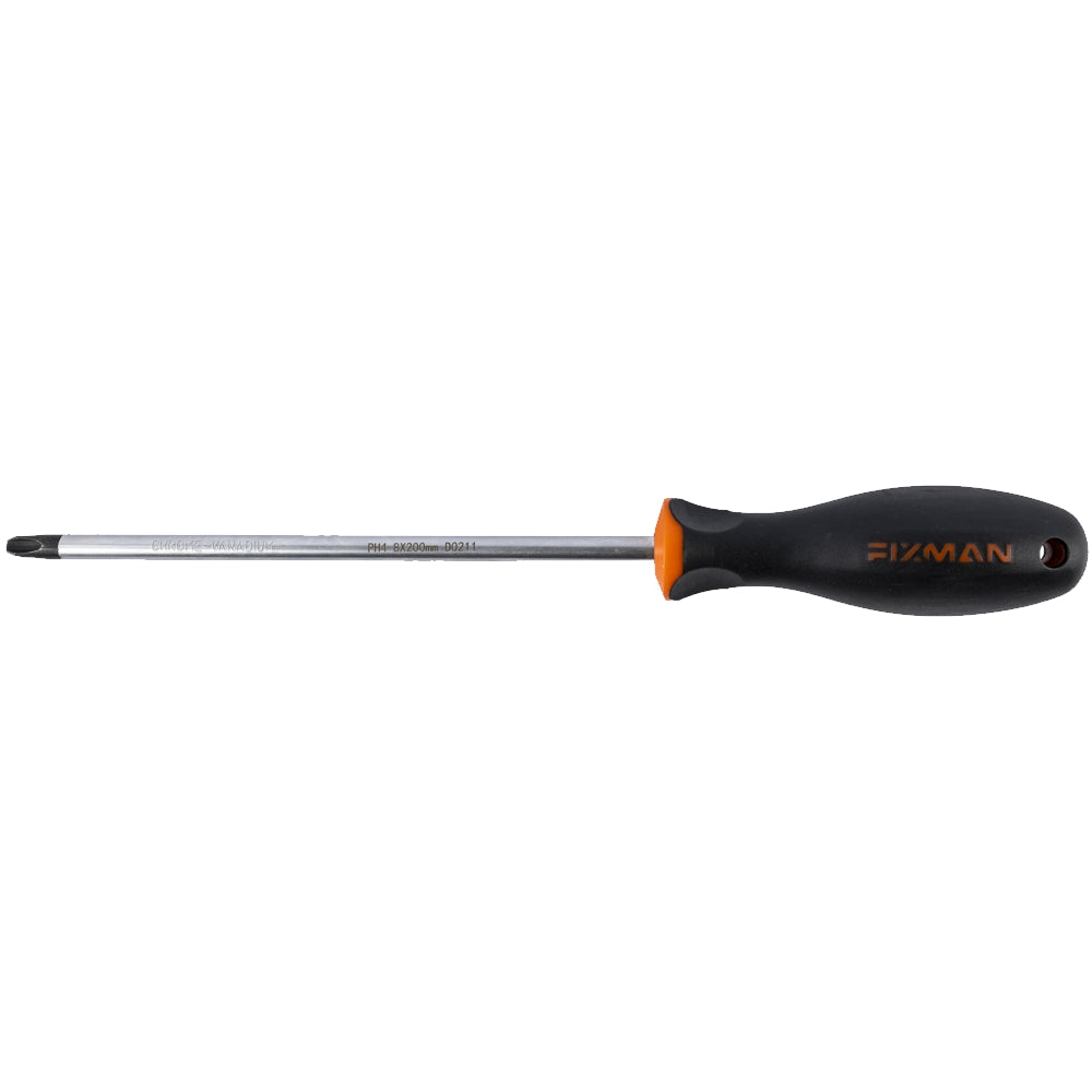 Fixman S/Driver Phillips Ph4 8 X200 Mm Crv With Ergonomic Handle