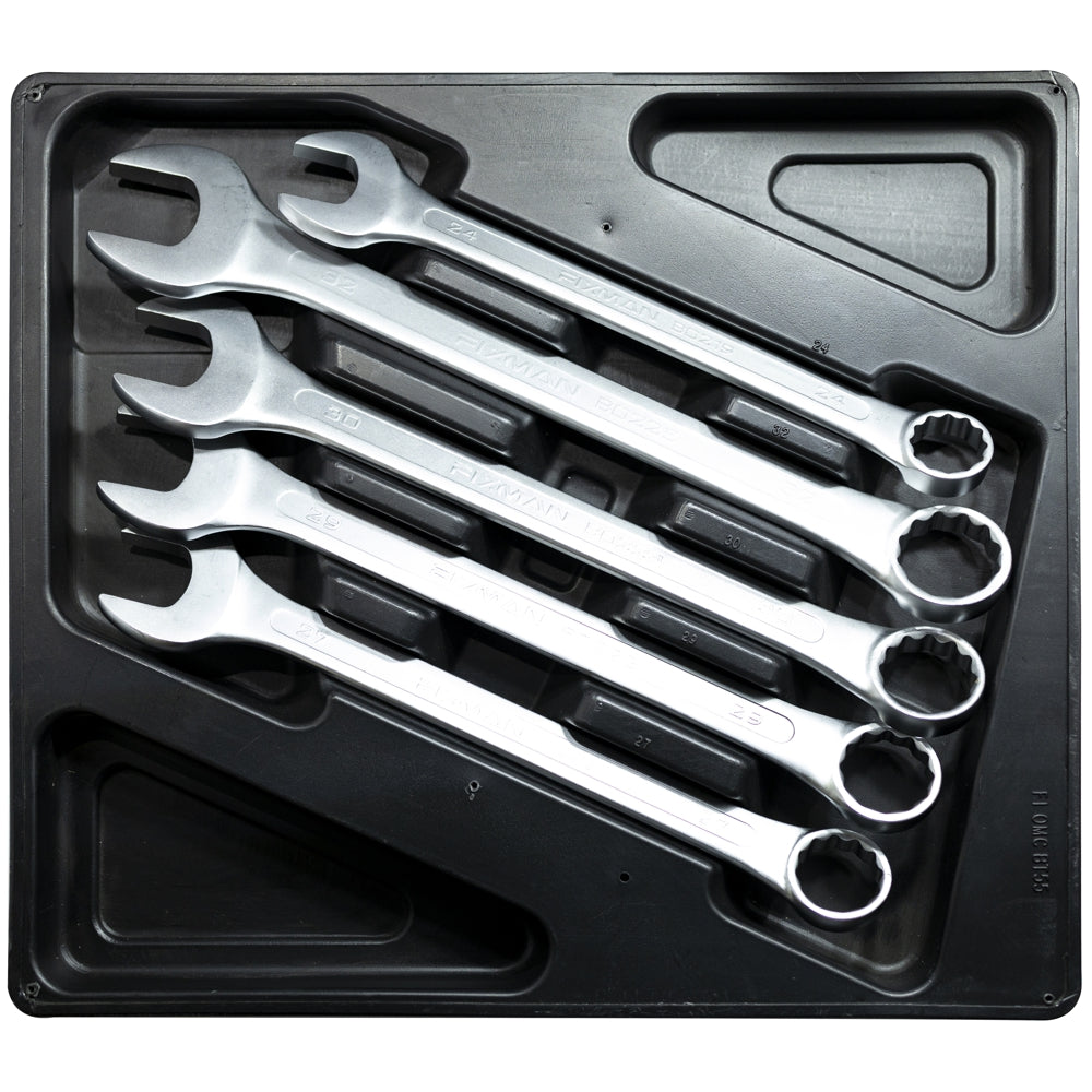 Fixman Tray 5 Piece Combination Spanners 24 32 Mm