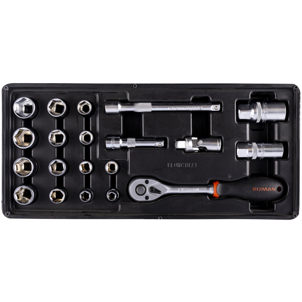 Fixman 20 Pc 3/8' Dr.Sockets & Accessories