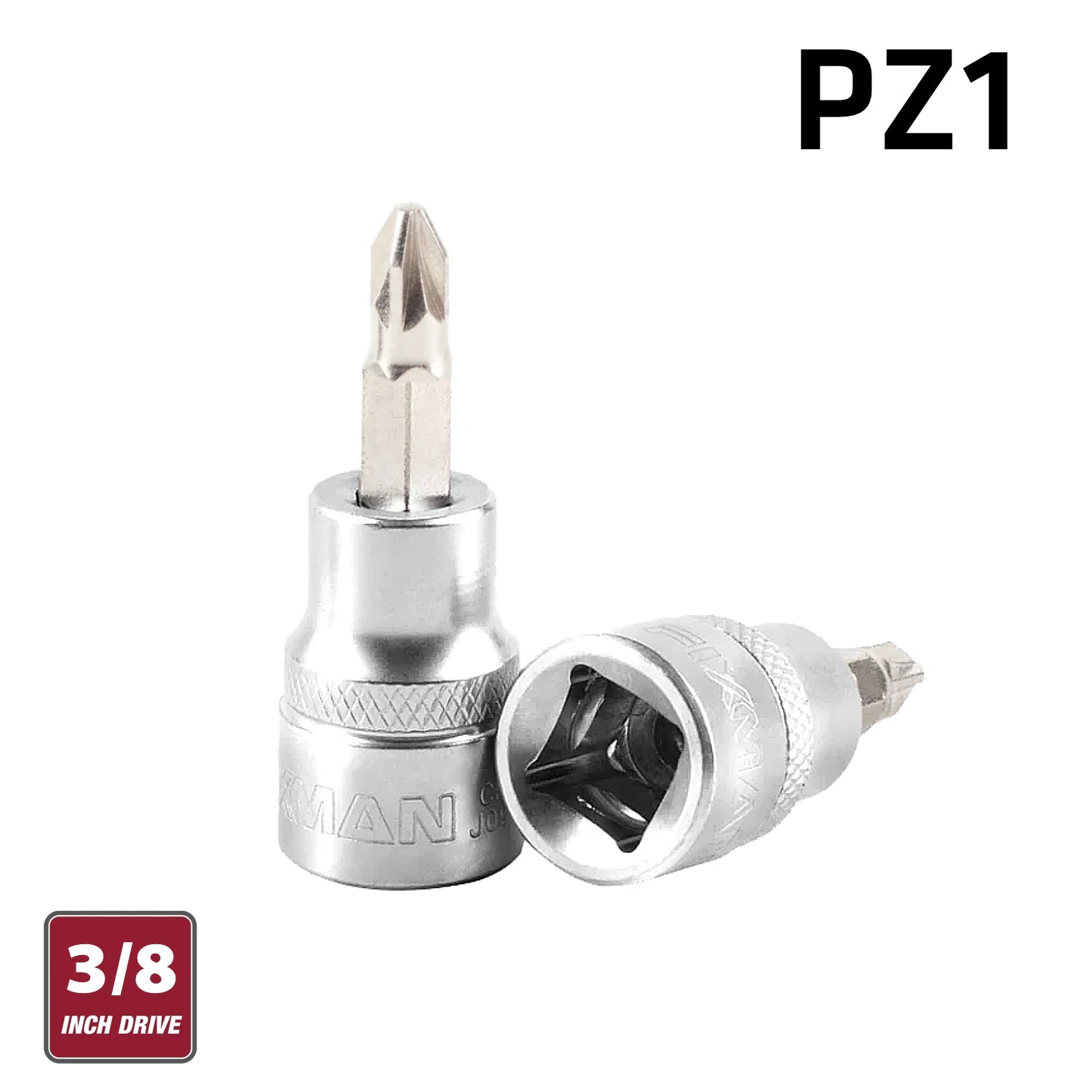 Fixman 3/8' Dr.Bit Socket Pz1 Pozi Screwdriver Bit