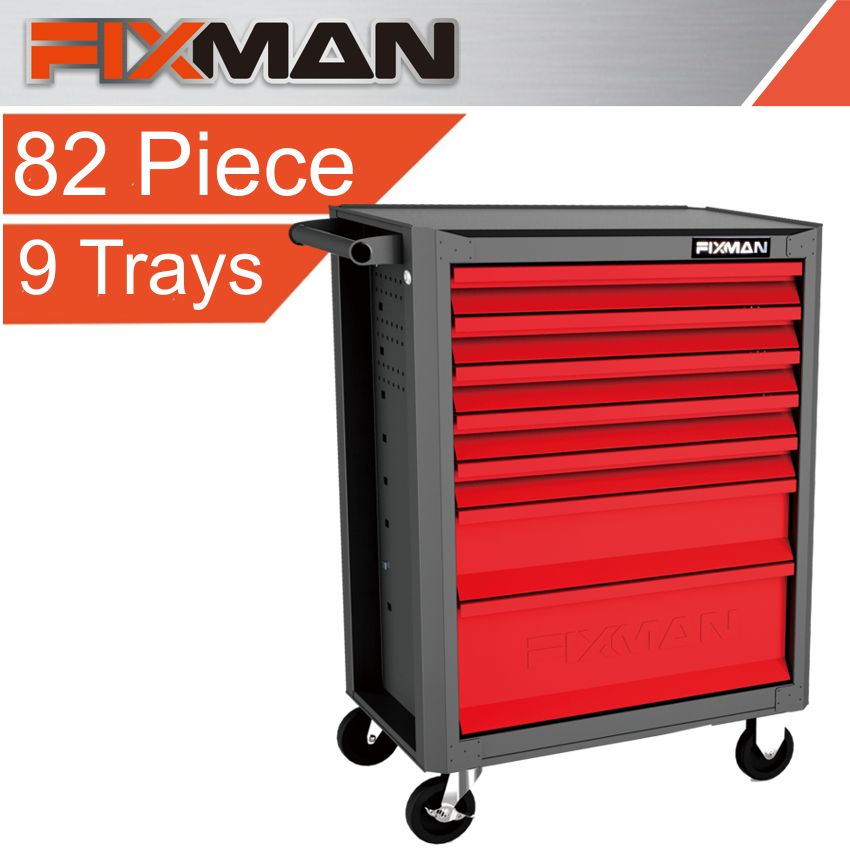 Fixman 82 Pc 7 Drawer Economy Line Roller Cabinet With Stock