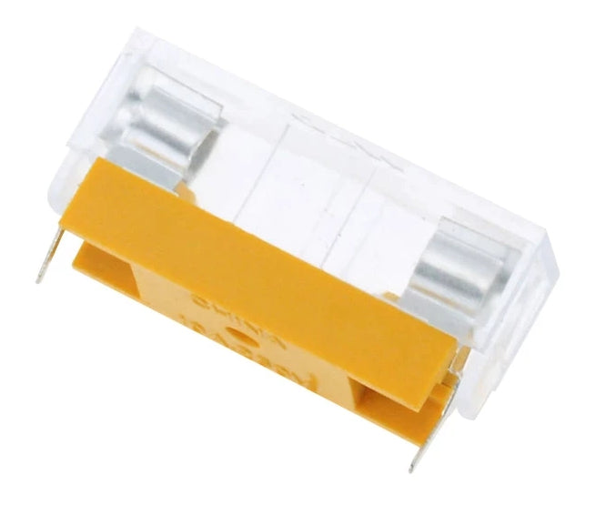 Fuse Holder 5x20 Pcb With Clear Cover Debulk 210552