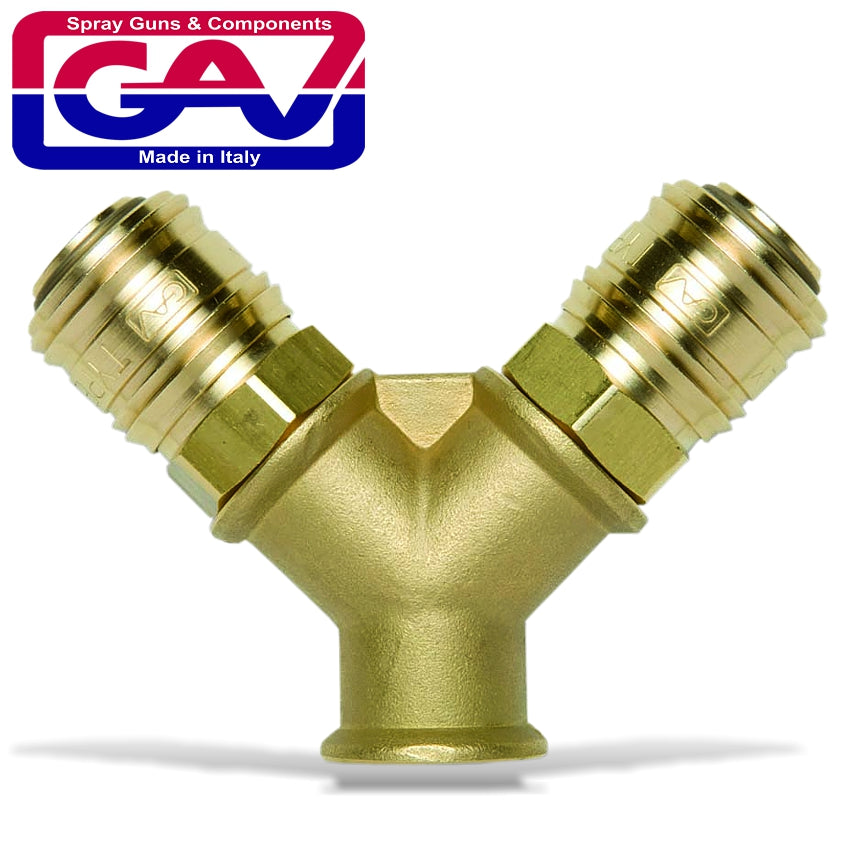 Brass Quick Coupler Two Way 3 8 F