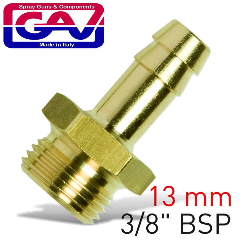 Brass Hose Tail 3 8 Mx13 Mm