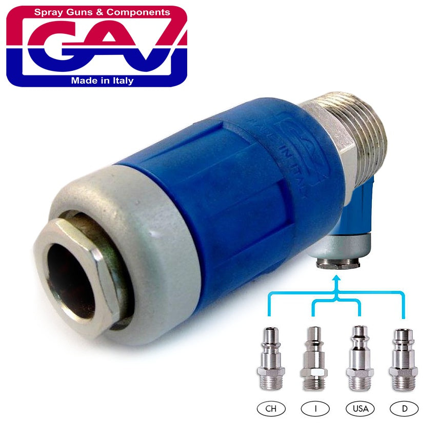 Safety Quick Coupler 1/2 M Two Stage Release