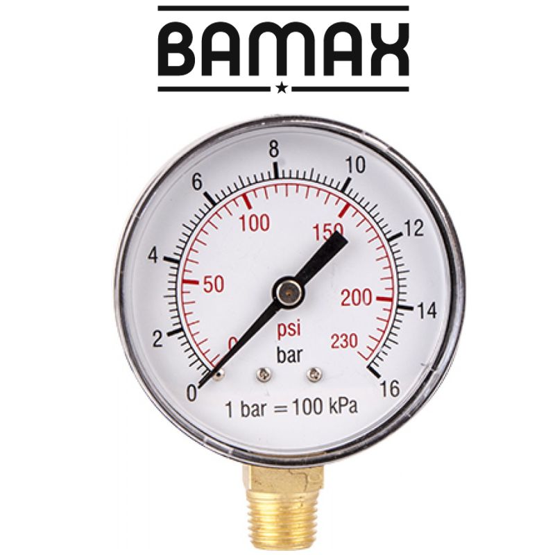 Pressure Gauge 0 16 Bar 1/4 Lower63 Mm