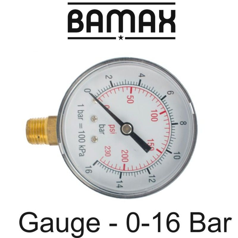 Pressure Gauge 0 16 Bar 1/4 Lower63 Mm Packaged