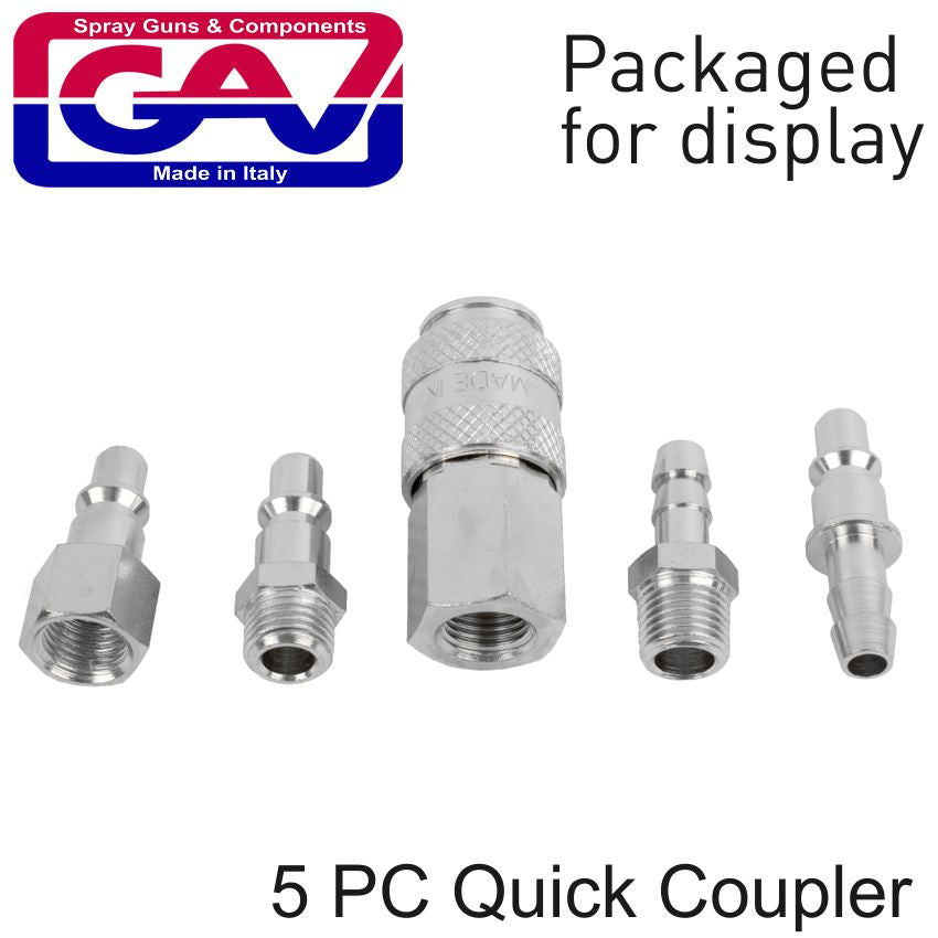 Quick Coupler Set 5 Piece Packaged