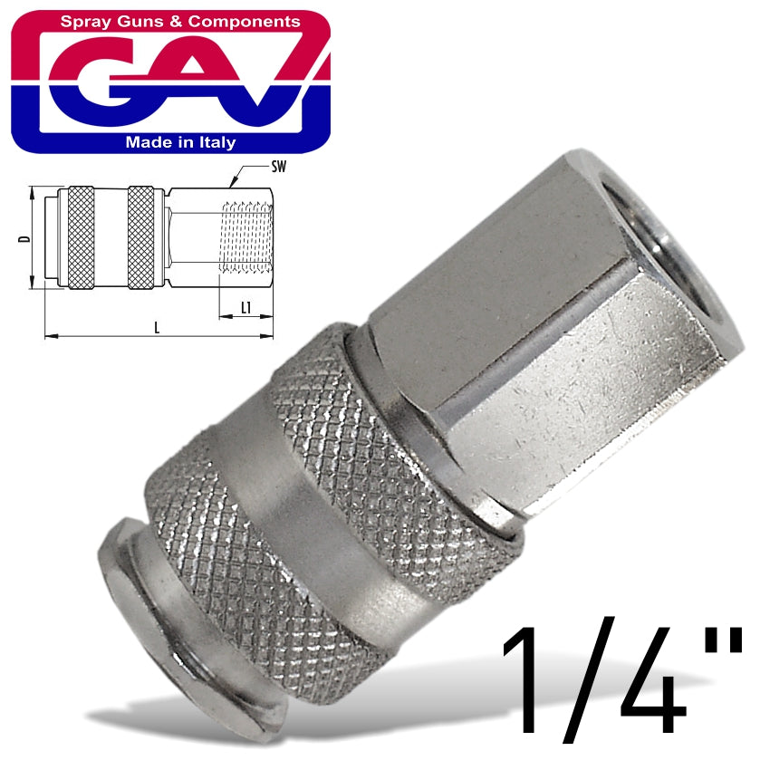 Universal Quick Coupler 1/4 F