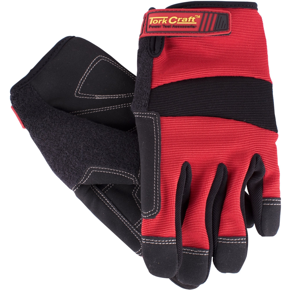 Work Glove Small All Purpose Red With Touch Finger