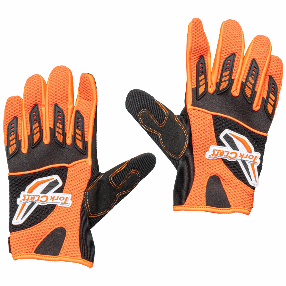 Limited Edit. Medium Racing Glove Orange Syn. Leather