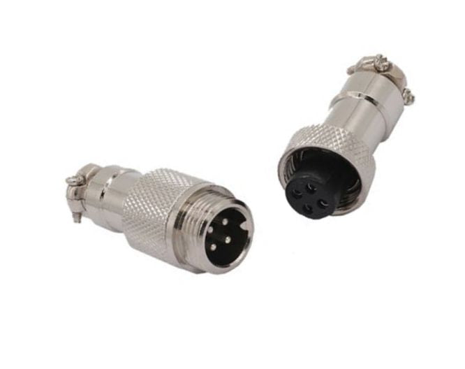 Mini Mic Set 4 W 12mm In Line (Plug & Socket) Gx12 4 P