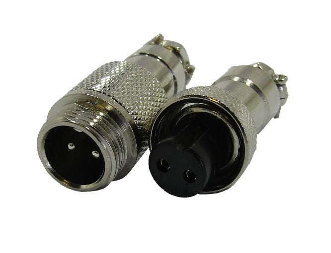 2 W 12mm Mini Mic Plug And Socket Connector Gx12 2 P