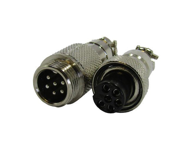 6 W 12mm Mini Mic Plug And Socket Connector Gx12 6 P