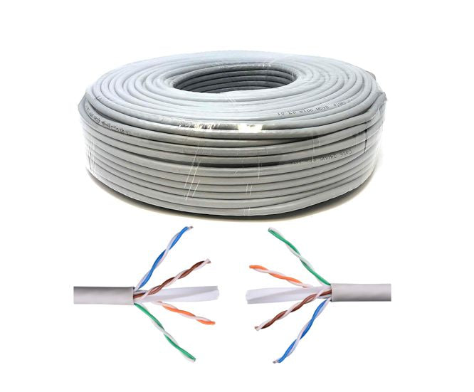 Cat6 E Utp Ethernet Cable Cca 8 C Solid Grey Debulk H726 Utps Gy