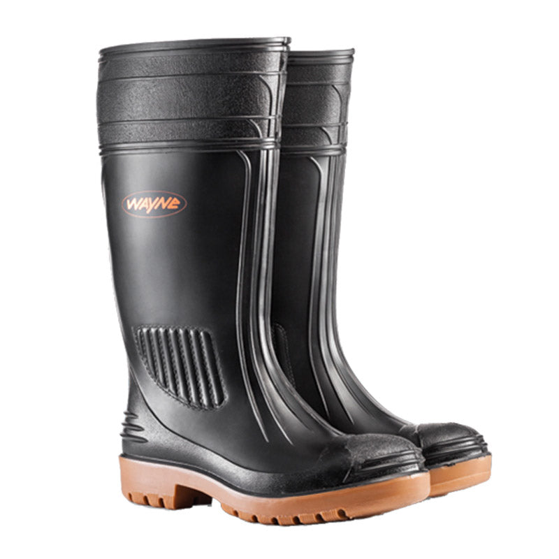 Wayne Gumboot Egoli Stc Knee L Blk/T Size 12