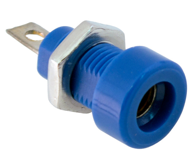 Socket Banana 4mm Blue Solder K214 Blue