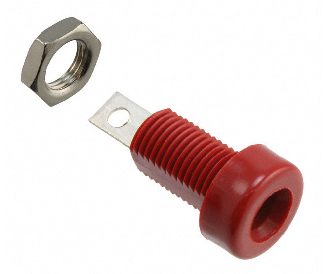 Socket Banana 4mm Red Solder K214 Red