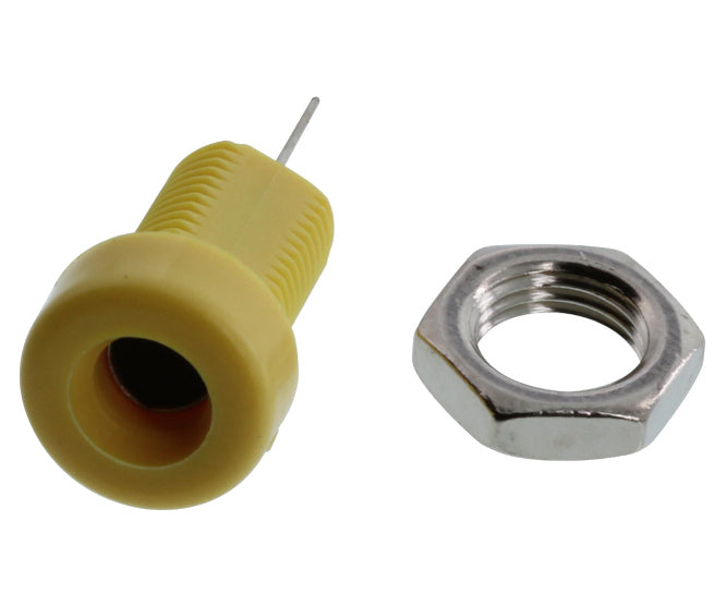 Socket Banana 4mm Yellow Solder K214 Yellow