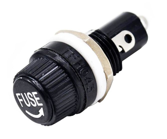 Fuse Holder Panel Mount 5x20 Round Hole Cq 206 Hu