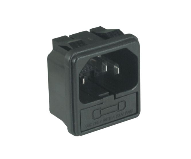 Iec Plug & Fuse Holder Press Fit C14 K24132