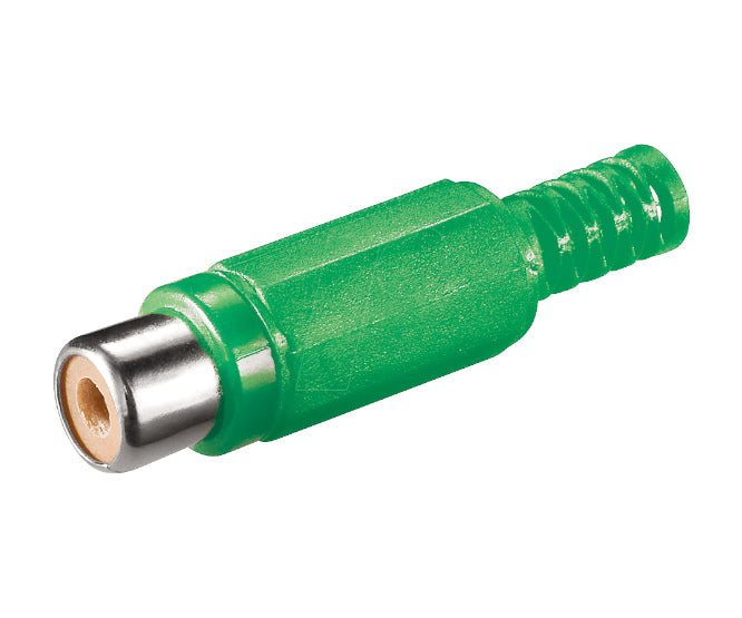 Socket Rca I/L Green W/Slv K366 A Gr