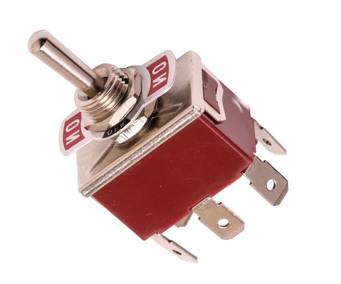 Medium Toggle Switch Dpdt On Off On Spade Terminal Kn3 C 203 A