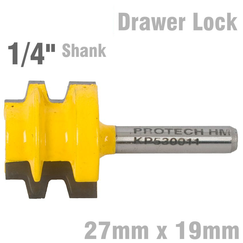 Drawer Lock 27 Mm X 19 Mm 1/4' Shank