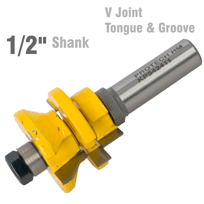 V Joint Tongue & Groove Assembly 1/2' Shank