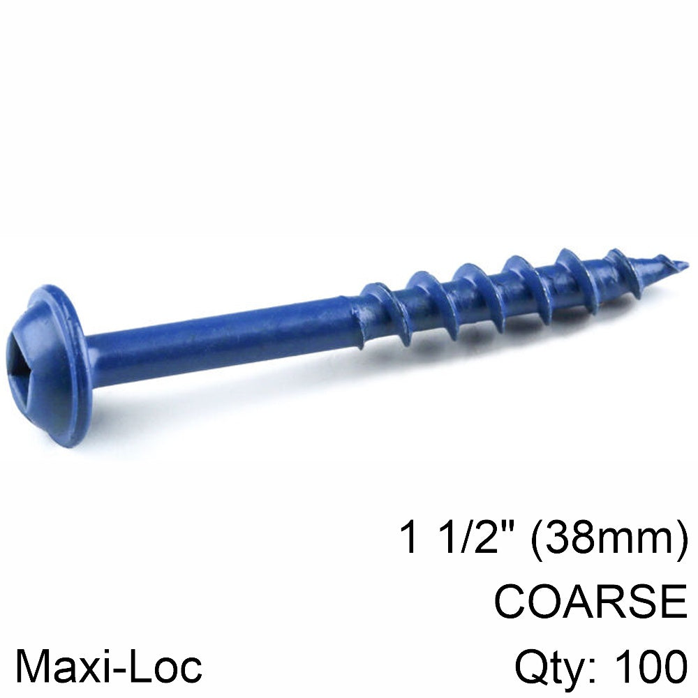 Kreg Blue Kote Pocket Hole Screws 38 Mm 1.50' #8 Coarse Thread Mx