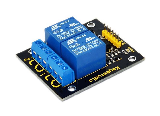 2 Ch Relay 5 V Coil, Pcb Module For Arduino Ks0057 5 Vdc