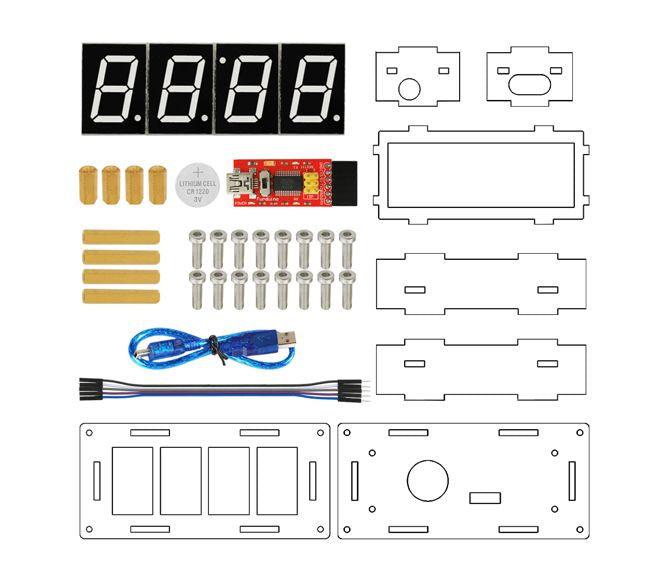 Arduino Based Electronic Digital Clock Kit Ks0201