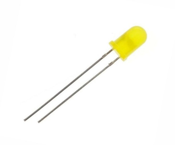 Led 5 Mm Round Di Yl 590nm 700mcd 120 Deg Debulk 200631