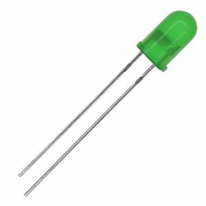 Led 5mm Diffused Green Rnd 570 575nm 90 Deg Debulk Cz504 Gd3