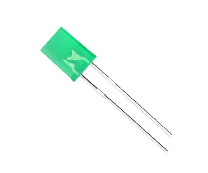 Led 2x5mm Di Green Rec 4.8mcd 110 Deg Fg443123