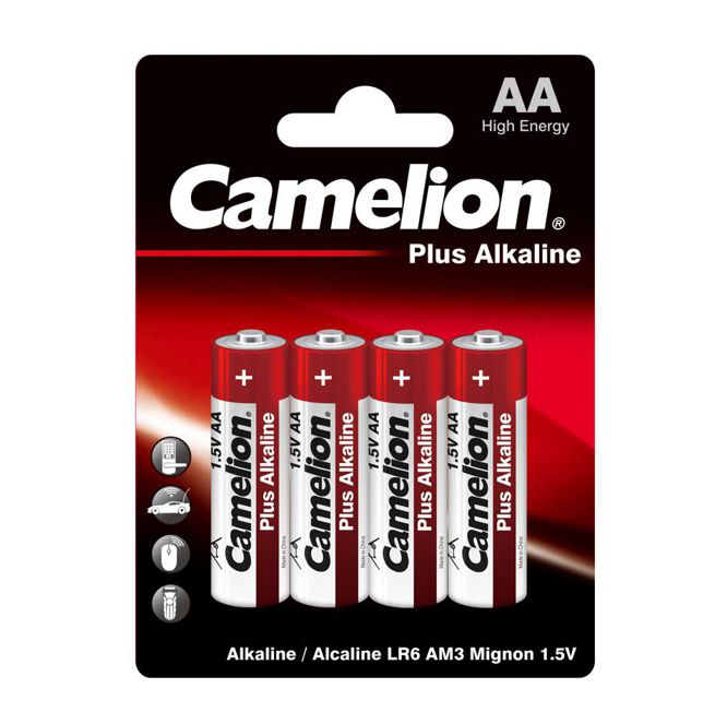 R6/Aa Battery 1.5 V 4/Pack, Alkaline Plus Lr6 Bp4