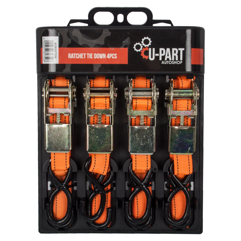 U Part Tie Down Set Ratchet 4 Pc