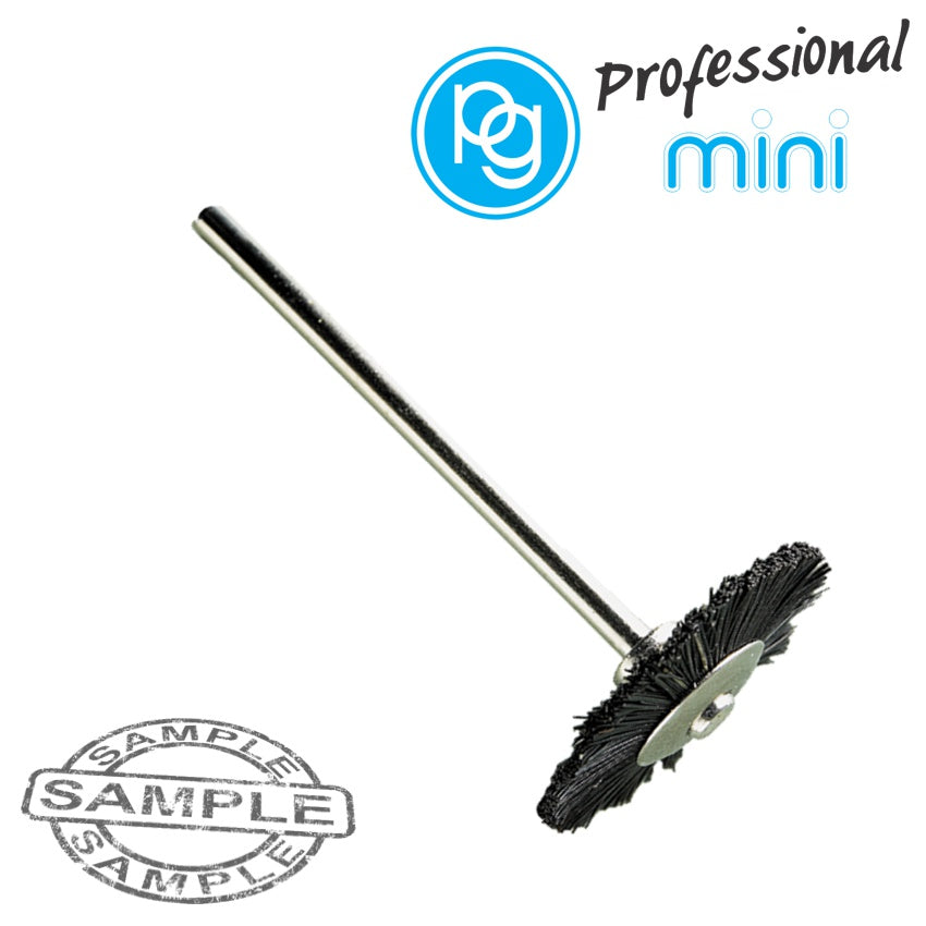 Black Bristle Wheel Brush 21 Mm. Sh.2.35 Mm