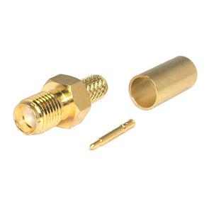 Sma Socket(reverse) Crimp Rg58 5 Mm, Gold M579602 L