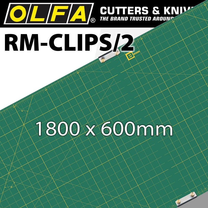 Olfa Mat Set 900 X 600 Mm X 2 Incl 2 Joining Clips For Rotary Cutters